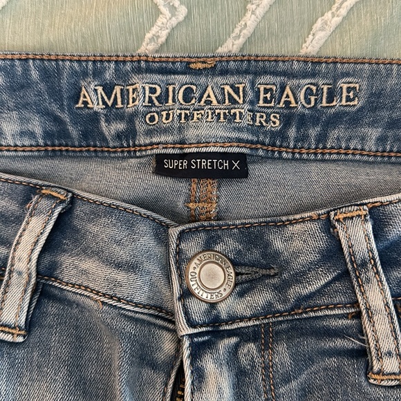 American Eagle Ripped Jeggings- size 10 X-long - Picture 6 of 6